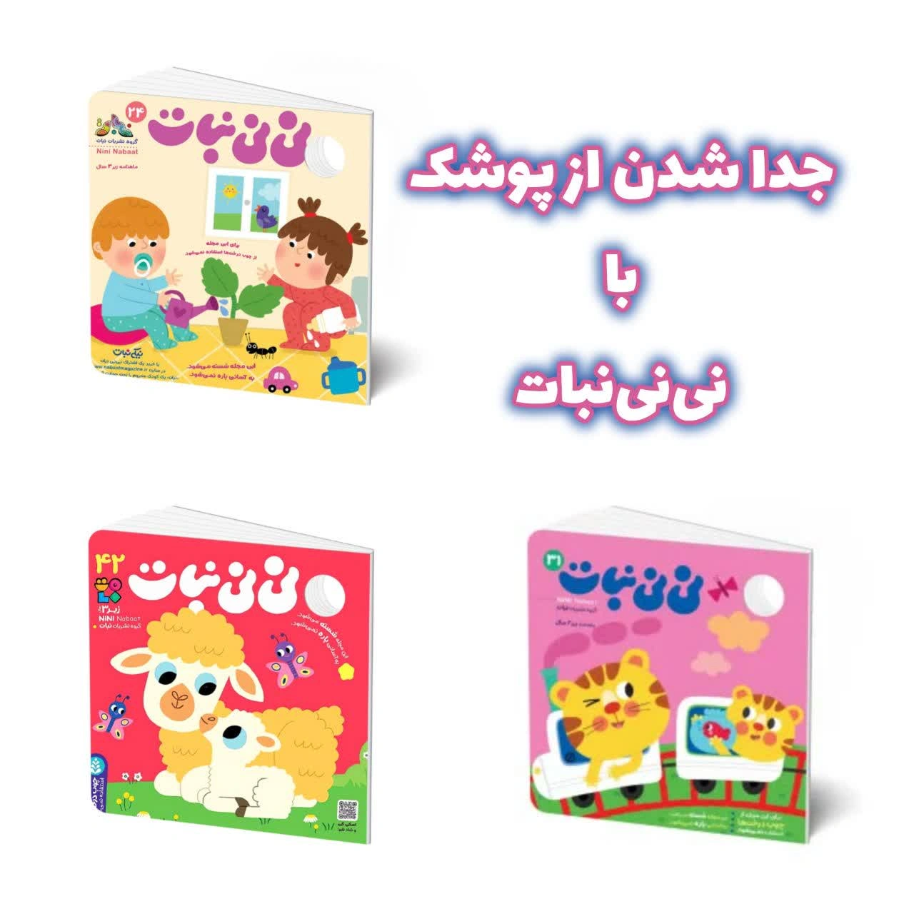 بسته پیشنهادی نی نی نبات- موضوع از پوشک گرفتن