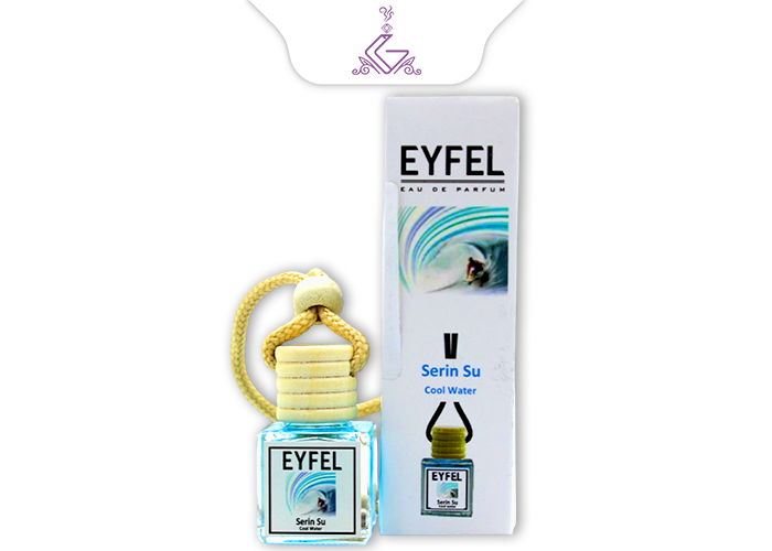 خوشبو کننده ماشینی آویز(شیشهای )آب یخ COOL WATER برند ایفل EYFEL