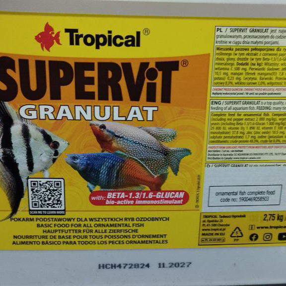 غذای گرانولی سوپر ویت تروپیکال Tropical Supervit Granulat (بسته بندی باصرفه)