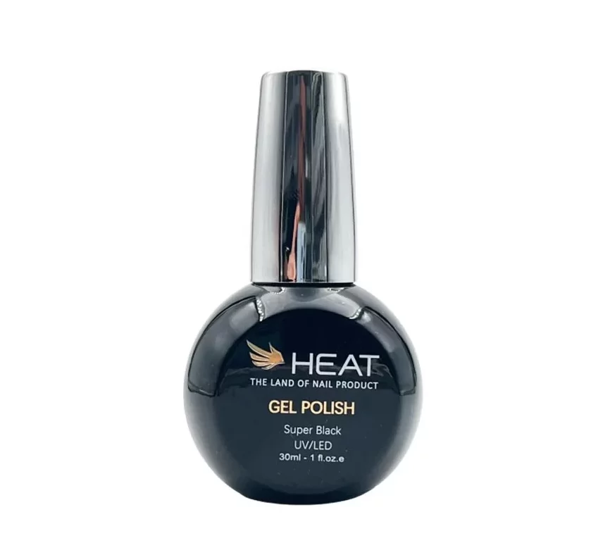 لاک ژل مشکی 30 میل هیت HEAT