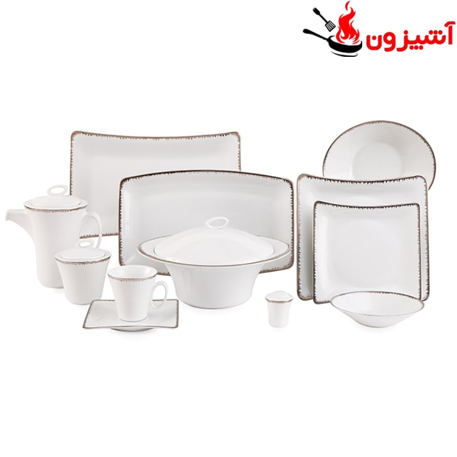 سرویس 97 پارچه 12 نفره طرح رویال پلاتینی