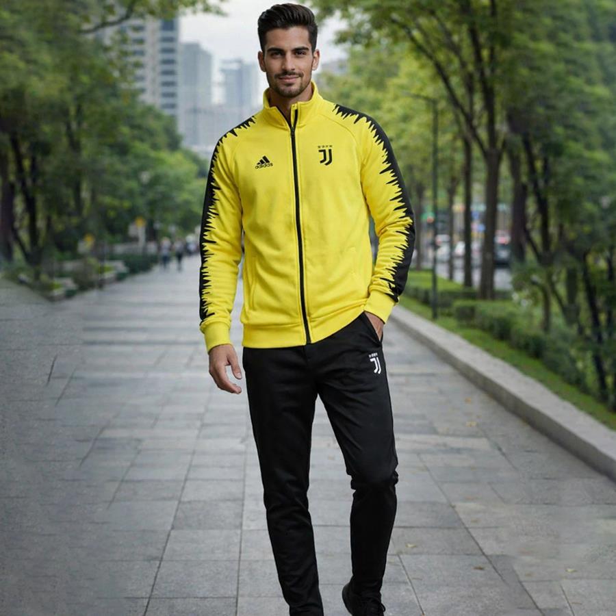 سوئیشرت و شلوار مردانه Yellow Juventus مدل 2133
