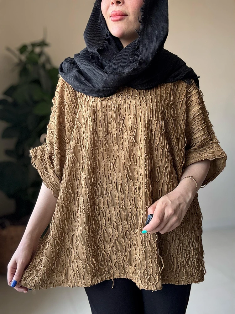 شومیز پانچ ریشدار