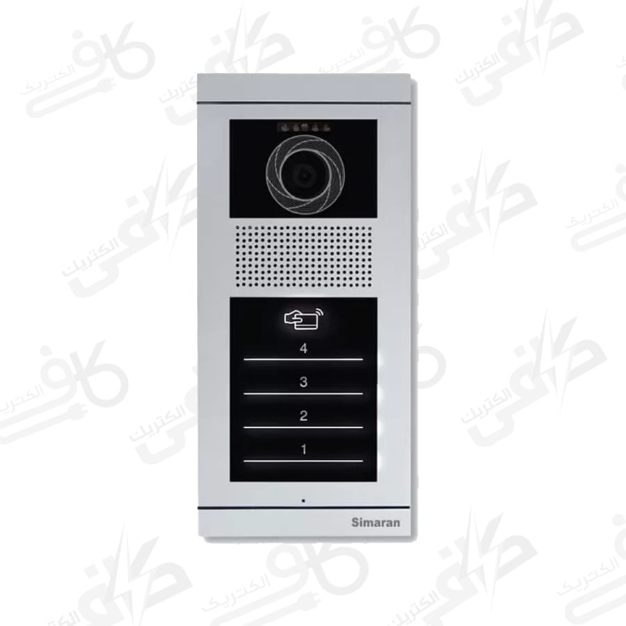پنل آیفون تصویری لمسی کارتی چهار واحدی مدل فرداد سیماران