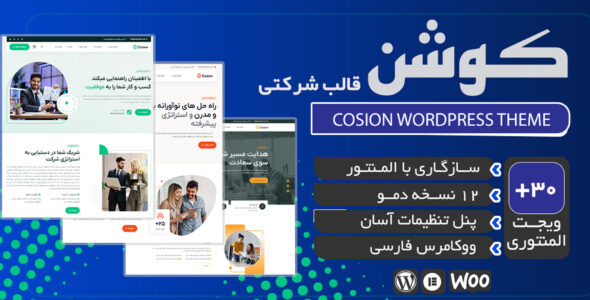 قالب وردپرس شرکتی کوشن، Cosion