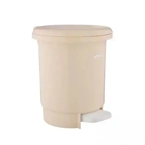 سطل حمام ساده لیمون مدل الوان کد 129635 - کرم
