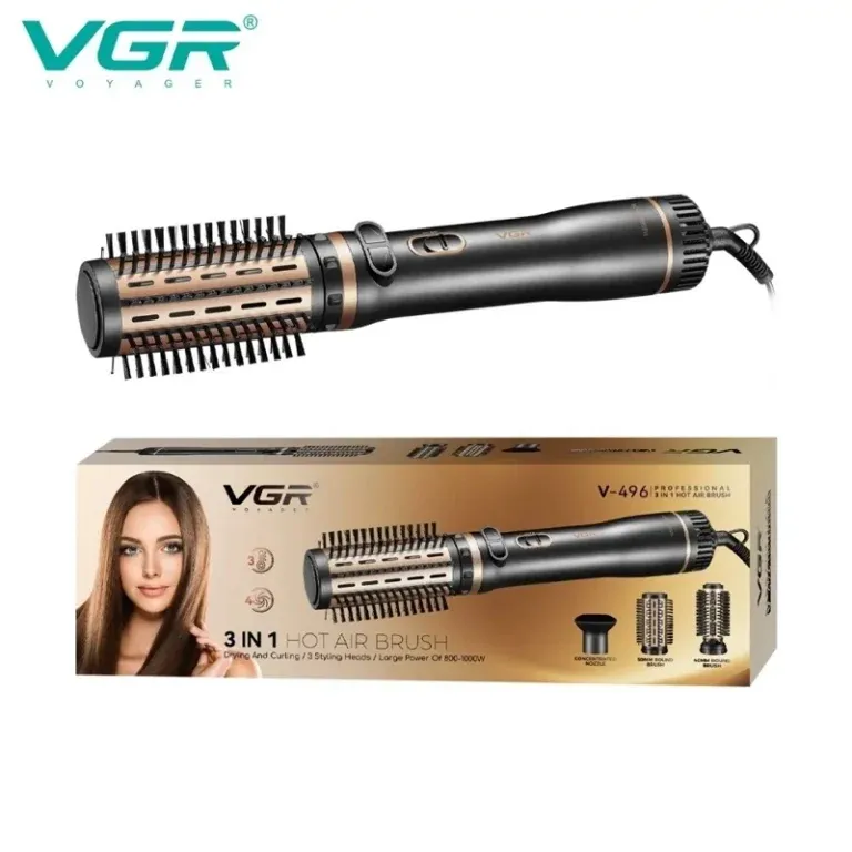 سشوار چرخشی وی جی آر مدل V496 سه کاره با باد سرد