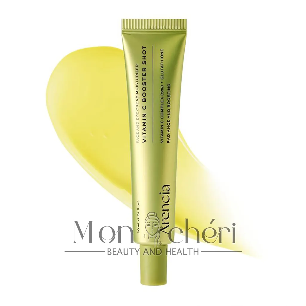 سرم دور چشم و صورت ویتامین سی بوستر شات آرنسیا روشن کننده و ضد لک پوست Arencia Vitamin C Booster Shot