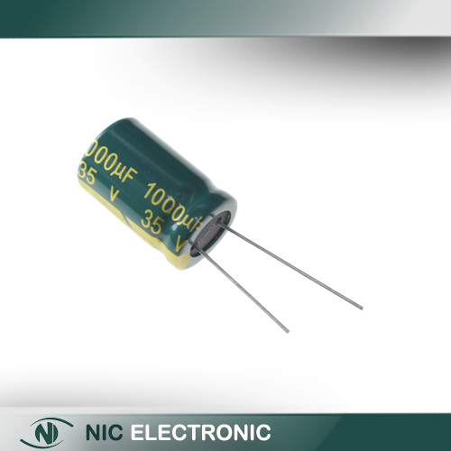خازن الکترولیتی 1000UF35V-13X21-105C-GREEN