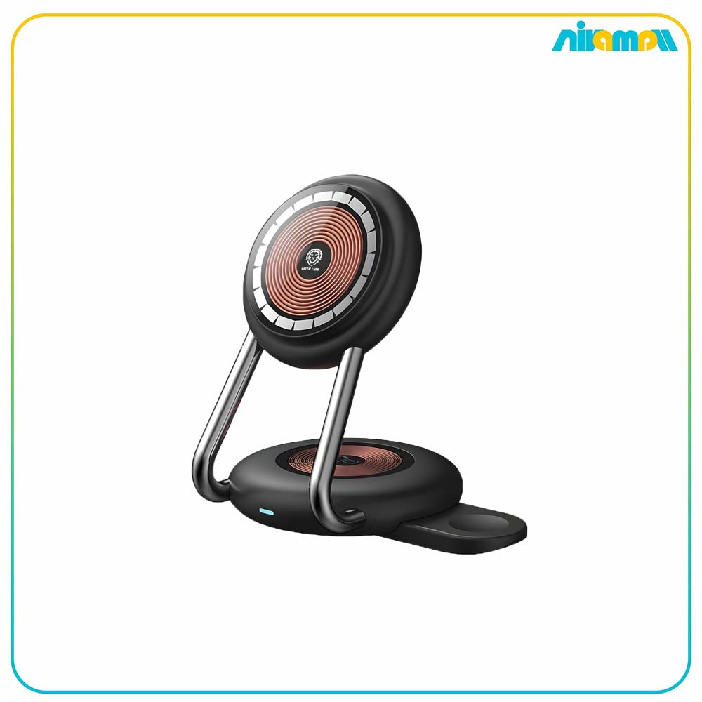 شارژر بی سیم گرین لاین مدل 3in1 magcharge hub
