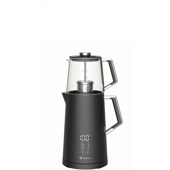 چای ساز مباشی مدل ME-TM304 ظرفیت ۱.۷ لیتر با کتری استیل