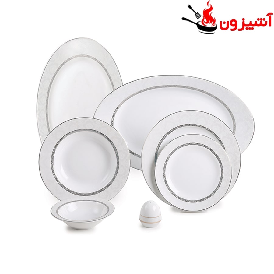 سرویس 102 پارچه 12 نفره طرح هدیه پلاتینی