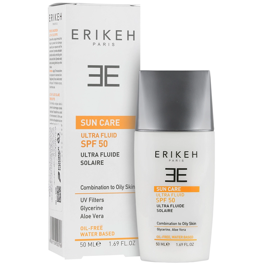 فلویید ضد آفتاب فاقد چربی بی رنگ SPF50 اریکه