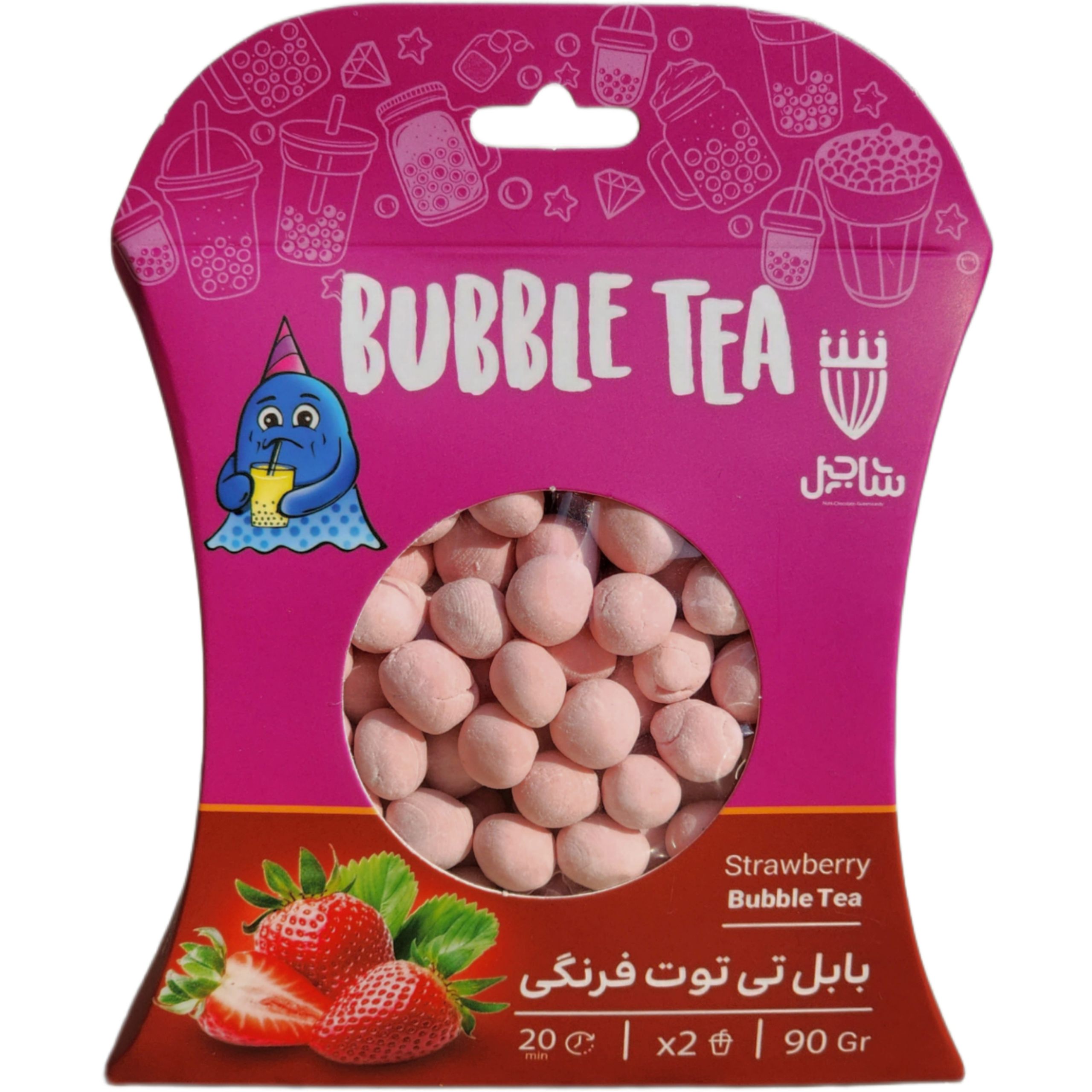 بابل تی توت فرنگی (90 گرم)