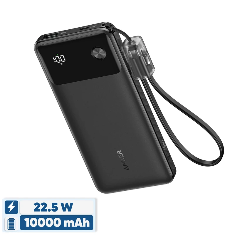 پاوربانک 22.5 وات انکر مدل A1388 ظرفیت 10000 میلی آمپر ساعت