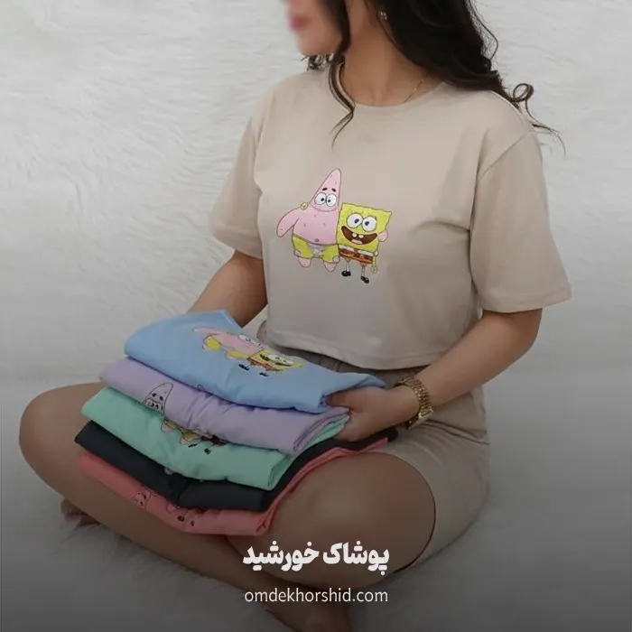 کراپ شورتک باب اسفنجی