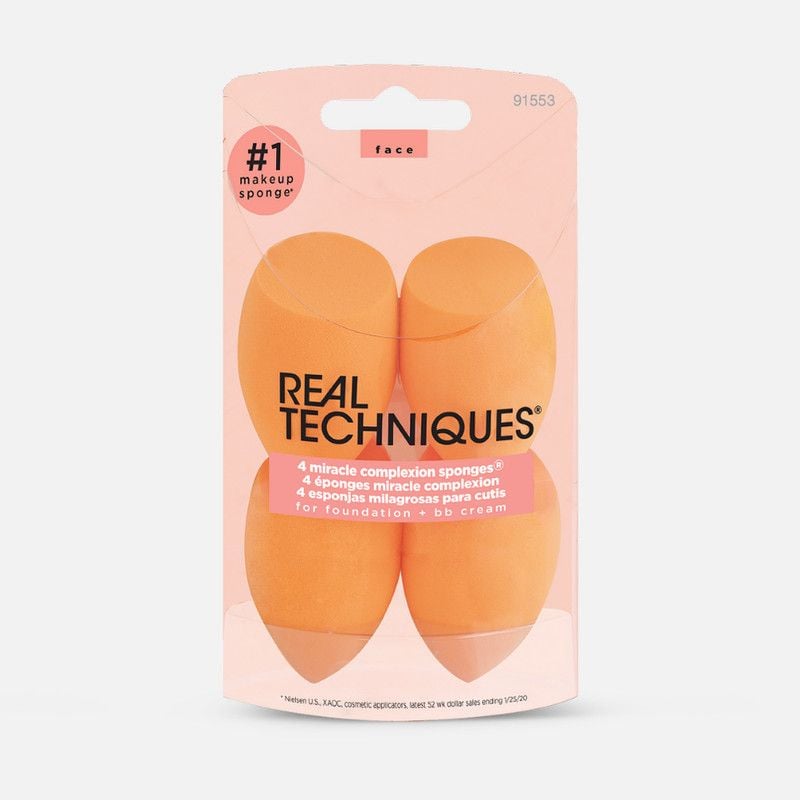بیوتی بلندر (پد آرایشی) 4 عددی چند کاره ریل تکنیک REAL TECHNIQUES کد 91553