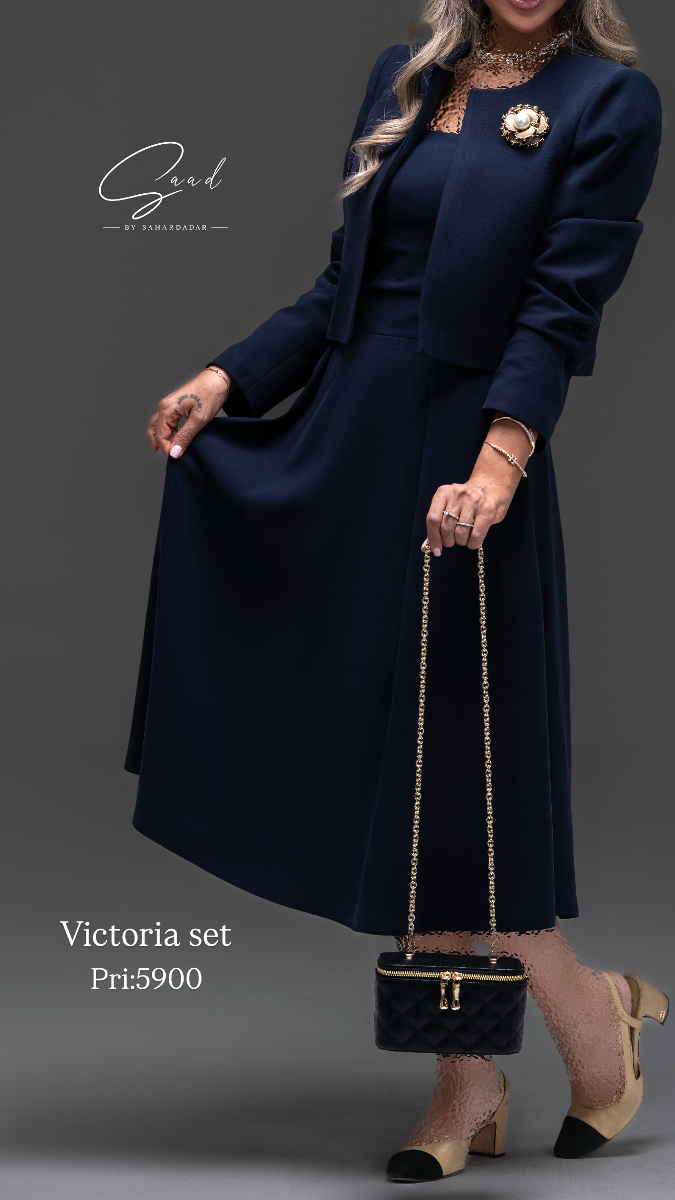 ست پیراهن و کت victoria