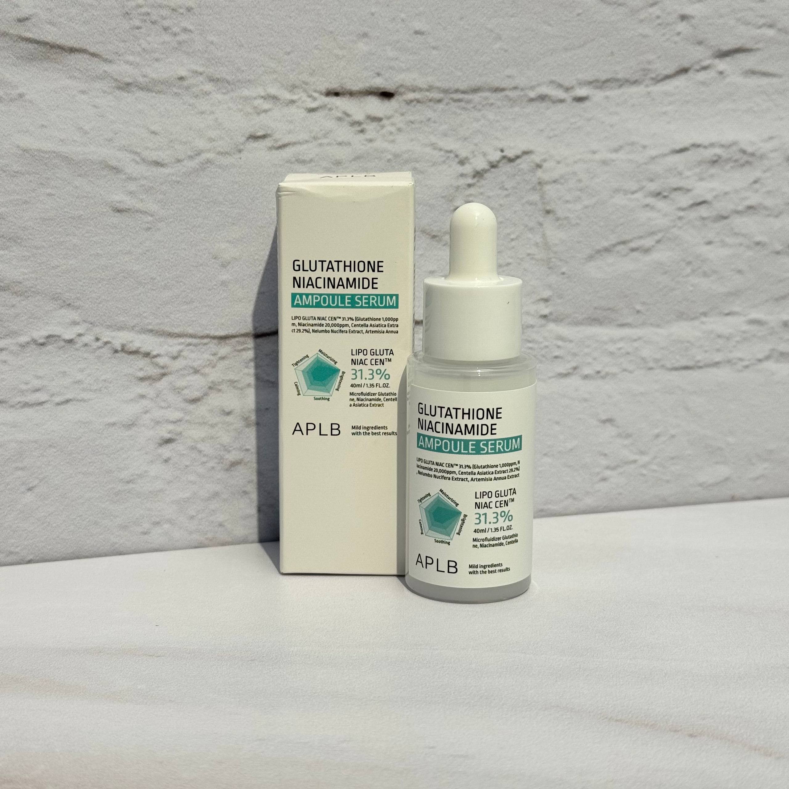 سرم آمپول آبرسان و روشن‌کننده APLB 40 میل APLB Glutathione Niacinamide Ampoule Serum