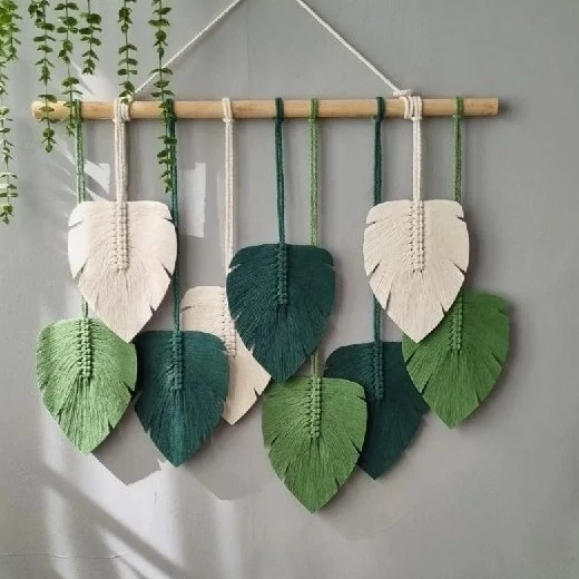 دیوارکوب برگ خاص با چوب طبیعی