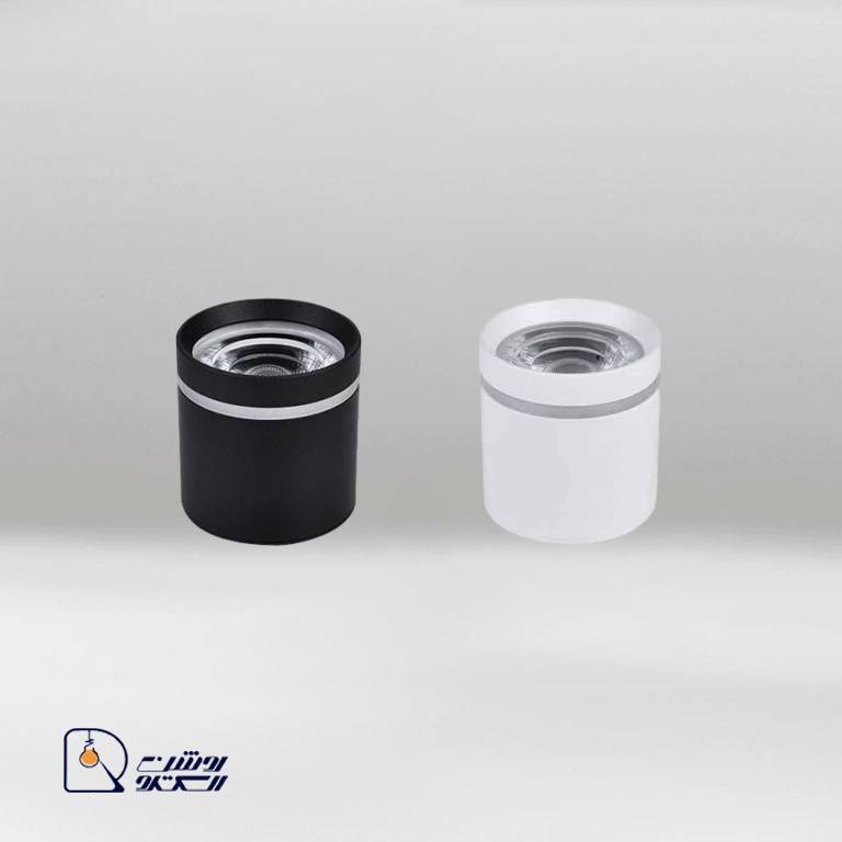 لامپ استوانه روکار دور نور برند تات نور COB