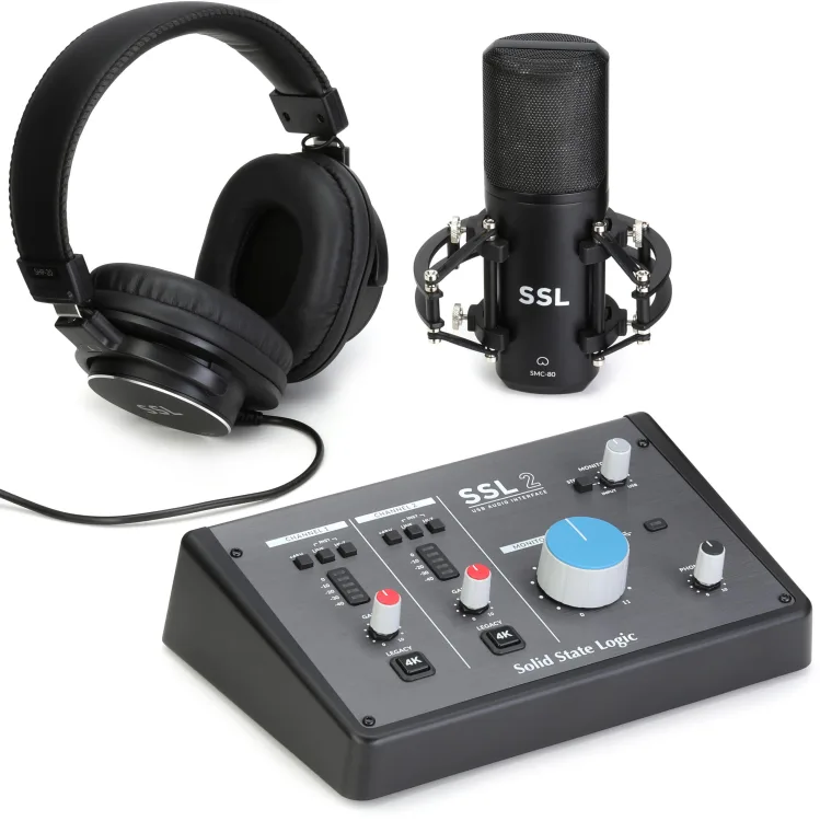 پکیج استودیویی SSL2 Recording Pack