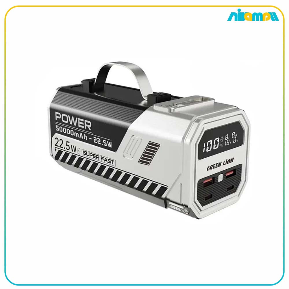 پاوربانک گرین لاین مدل Power Max 22.5W ظرفیت 50000 میلی امپر ساعت