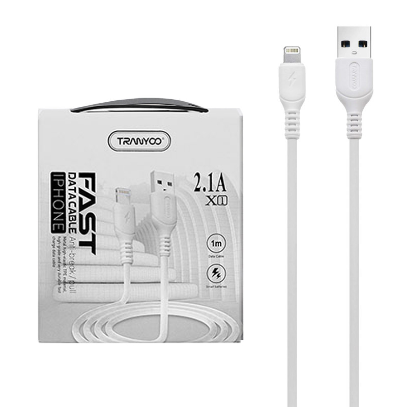 کابل تبدیل USB به لایتنینگ ترانیو مدل X1 طول 1 متر