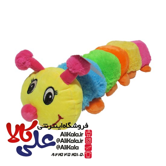 عروسک هزارپای مخملی خزدار کد 01
