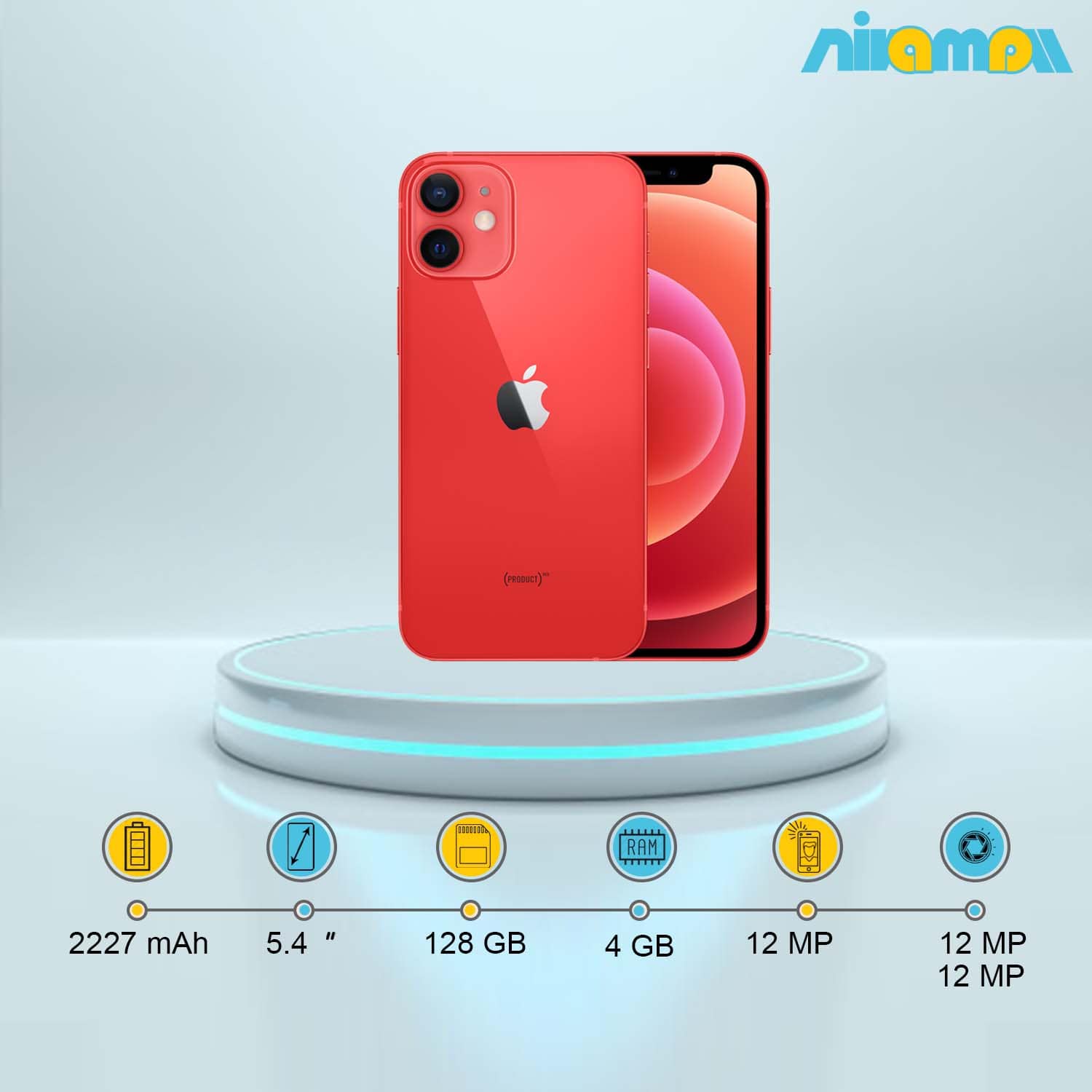 گوشی موبایل اپل مدل iPhone 12 mini ظرفیت 128 گیگابایت و رم4 گیگابایت