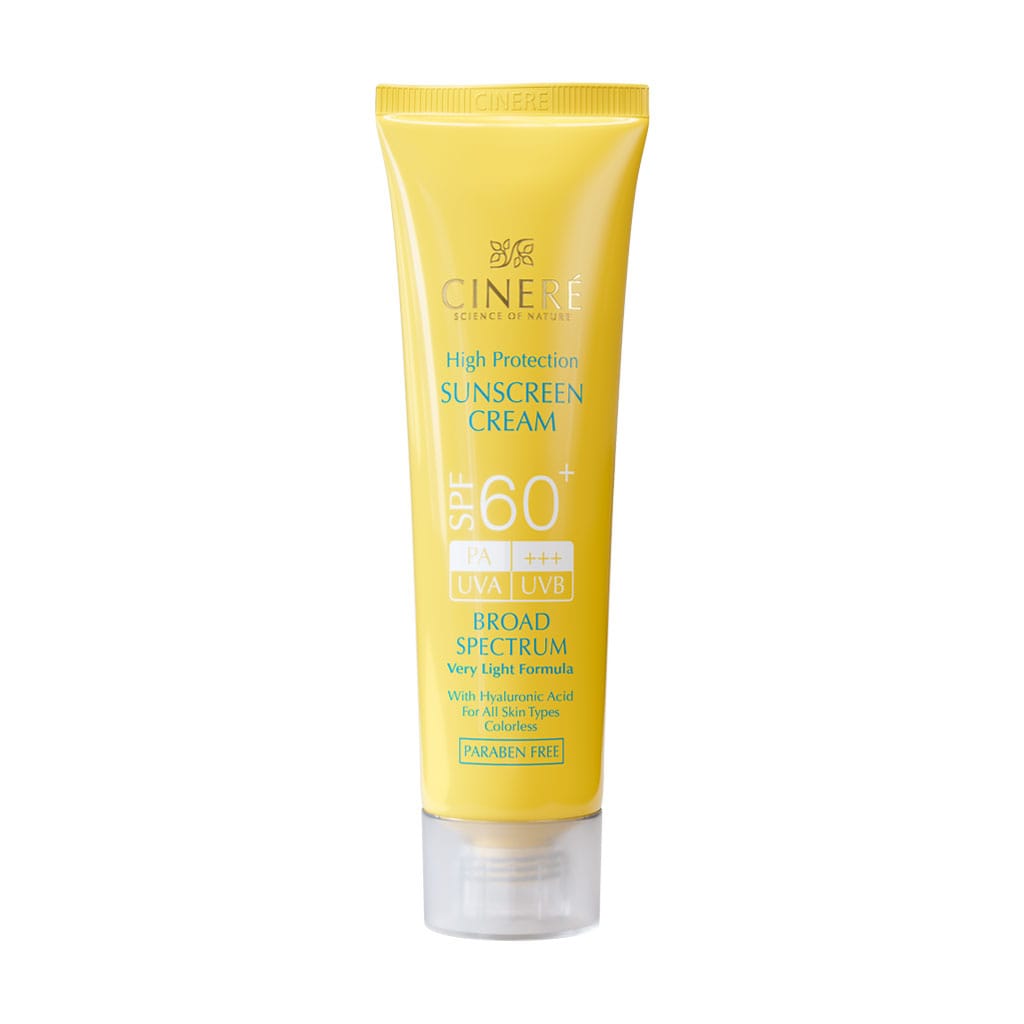 کرم ضد آفتاب بی رنگ انواع پوست SPF60 سینره