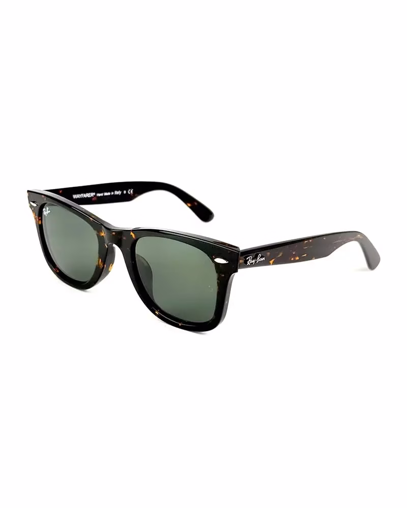 عینک آفتابی اورجینال اسپرت ریبن ویفرر مدل RayBan RB2140 Wayfarer - فريم هاوانا عدسي سبز