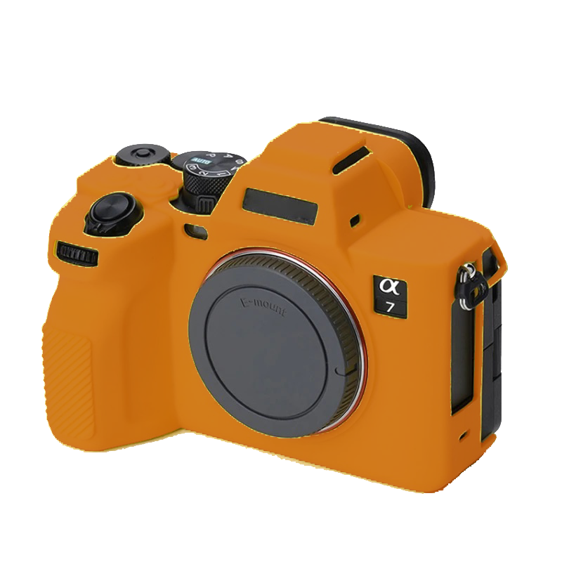 کاور سیلیکونی مناسب سونی Sony a7 iv (نارنجی)