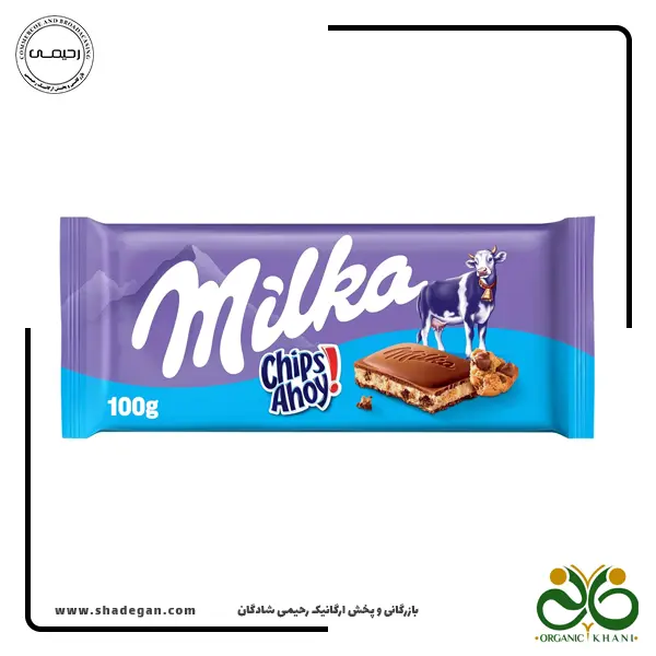 شکلات میلکا با مغز کوکی چیپس آهوی | Milka Chocolate Chips Ahoy