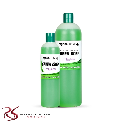 شستوشو دهنده تتو مدل Panthera Green Soap Plus
