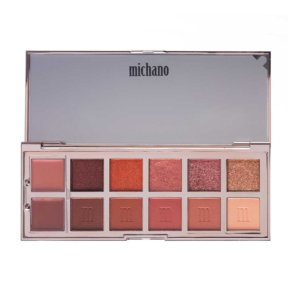 پالت سایه 12 رنگ DUSTY ROSE میچانو