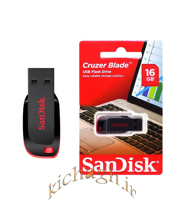 فلش مموری سندیسک مدل CRUZER BLADE 2.0 ظرفیت 16 گیگابایت