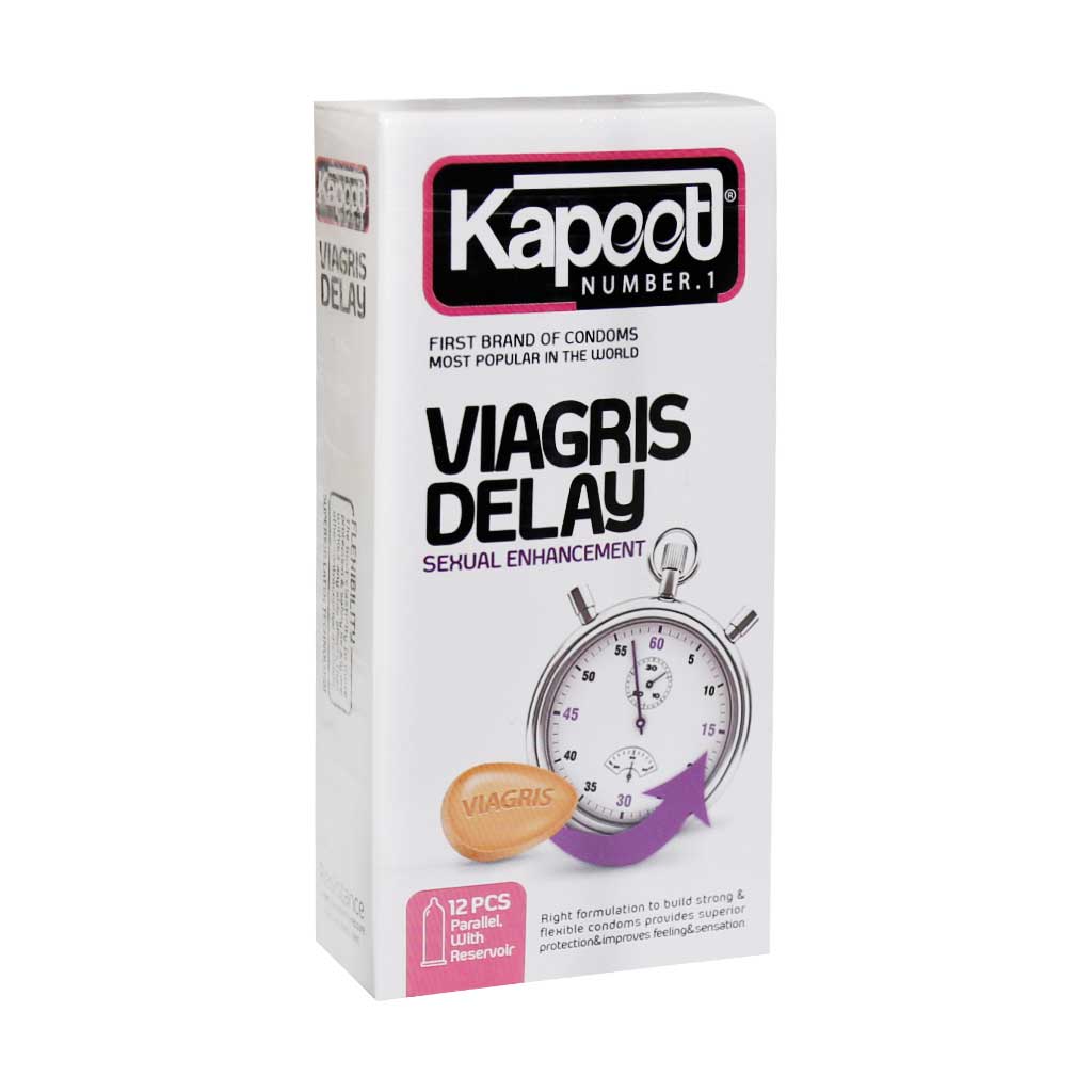 کاندوم ویاگرا تاخیری کاپوت 12 عددی VIAGRIS DELAY