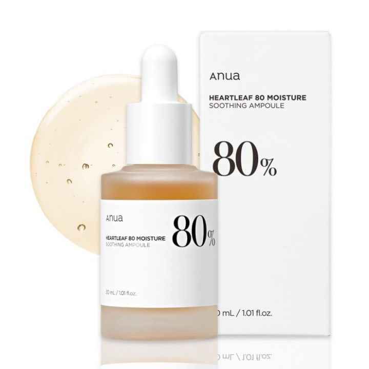سرم تسکین‌دهنده و مرطوب‌کننده پوست Anua 80+ | آبرسان قوی و ترمیم‌کننده پوست‌های حساس