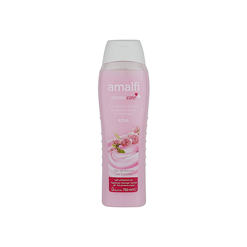 شامپو بدن مدل body care رایحه rosa برند آمالفی 750 میلی لیتر