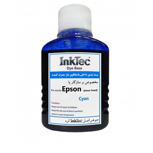 جوهر 100ml اینکتک داخلی آبی اپسون Inktec 100ml ink Epson cyan