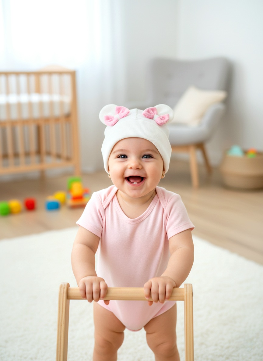 کلاه دو‌گوش پاپیونی پاییزه دخترانه