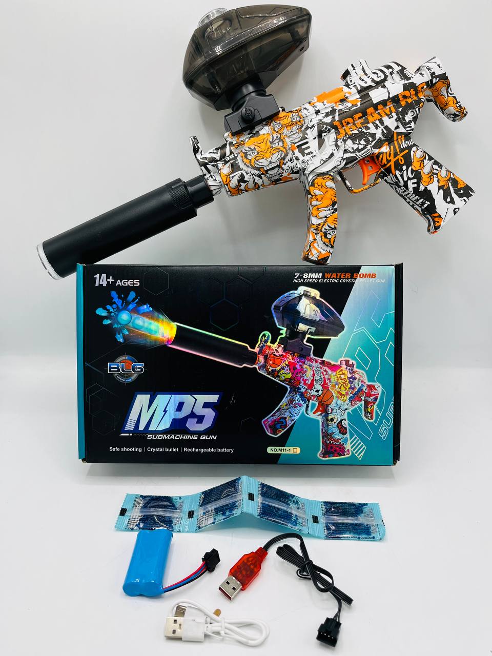 تفنگ شارژی تیر ژله ای MP5