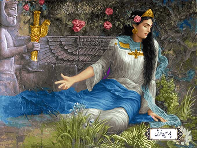 نخ و نقشه تابلو فرش طرح ماندانا - کد NP4920