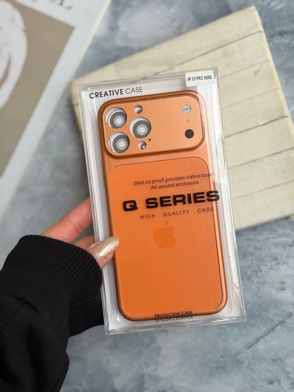 قاب آیفون Orange AG with Apple logo با مگ سیف