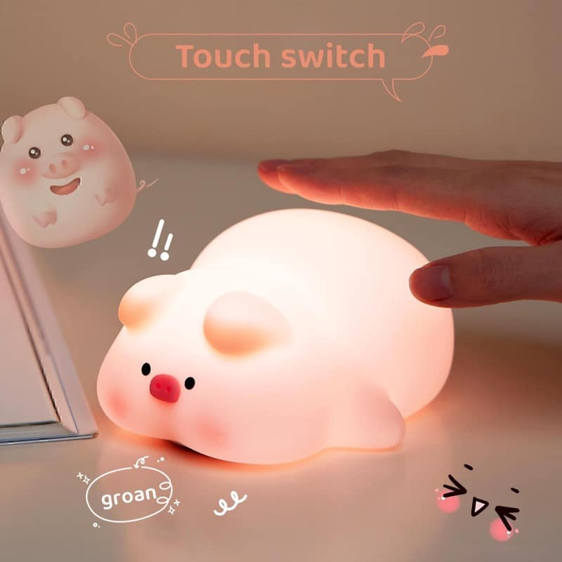 چراغ خواب فانتزی طرح خوک کد (4101)