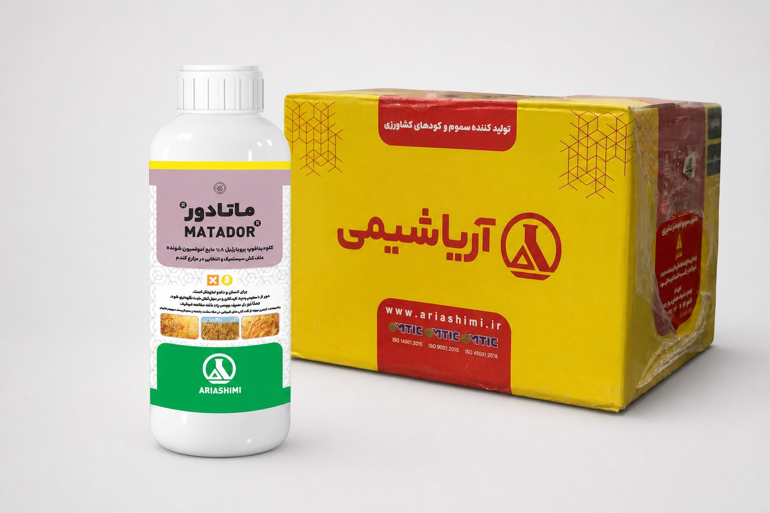 علف کش کلودینافوب پروپارژیل (ماتادور) ۸٪ EC آریاشیمی – بطری کوئکس ۱ لیتری (فروش عمده – کارتن ۱۲ عددی)