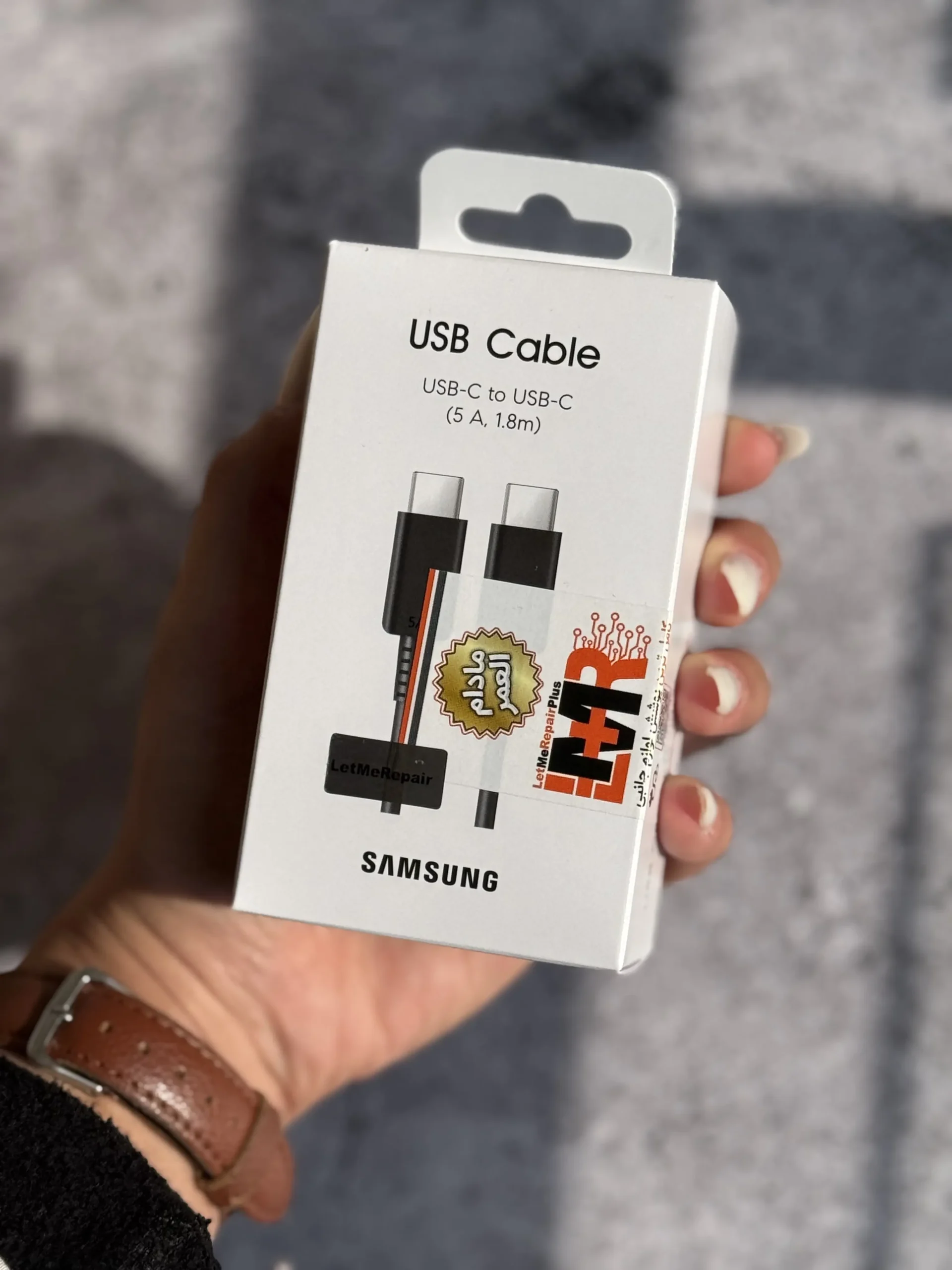 کابل USB-C To USB-C سامسونگ 1.8 متر 5 آمپر با گارانتی مادام العمر
