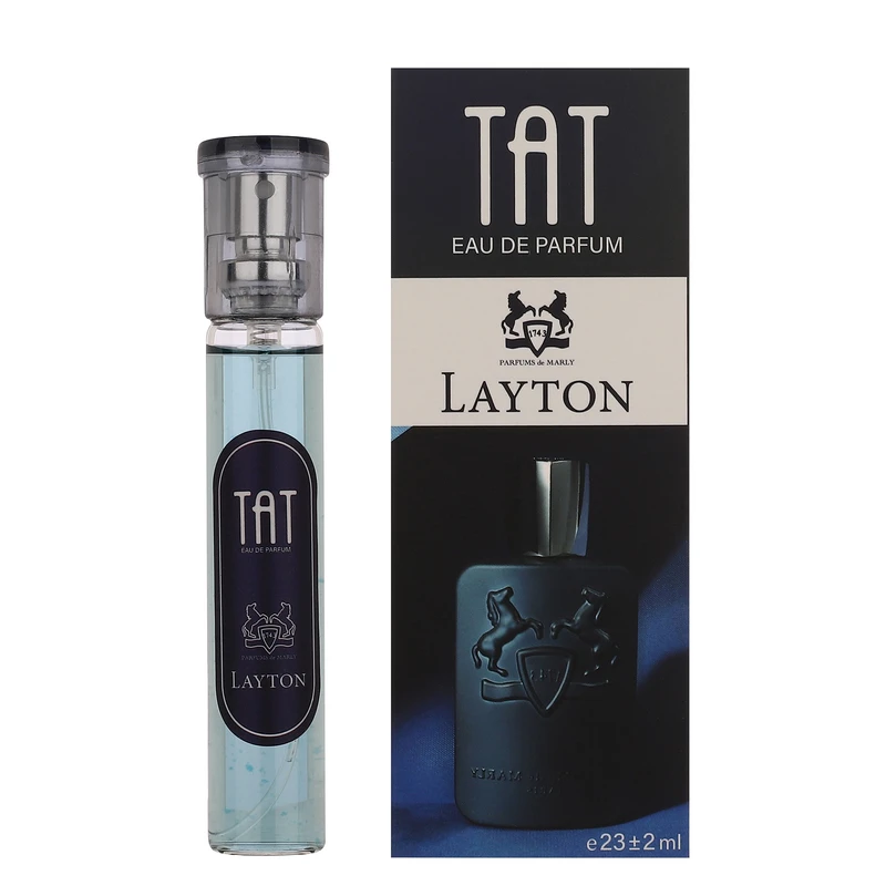 عطر جیبی مردانه تات مدل لیتون de Marly Layton حجم 25 میلی لیتر