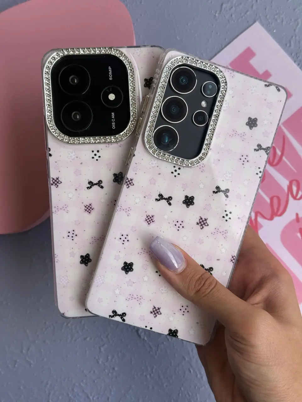 قاب Kawaii Pink Star سامسونگ و شیائومی
